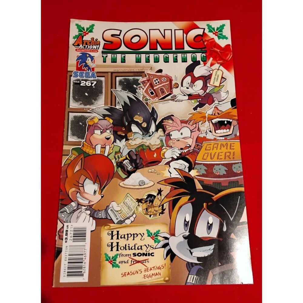 SONIC The HEDGEHOG Comic Book #267 Variant February 2015 AMBUSHED Bagged & NM